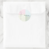 Tanz Runder Aufkleber (Tasche)