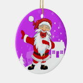 Tanz Santa Keramik Ornament (Rechts)