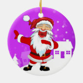 Tanz Santa Keramik Ornament (Hinten)