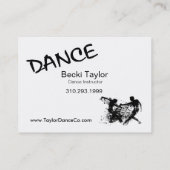 Tanz-Schmutz - Choreograf, Tänzer, Lehrer Visitenkarte (Rückseite)