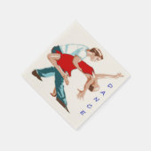 Tanz Serviette (Ecke)