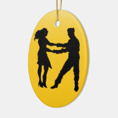 Tanz - Shag, Jitterbug, BeBop- SRF Keramik Ornament (Links)