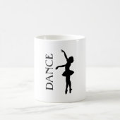 Tanz - Silhouette Ballerina Kaffeetasse (Mittel)