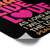 Tanz Sing Lob Live Liebe Tanzen Christlich Männer Poster (Ecke)