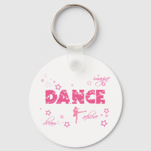 Tanz stellen vor sich, Traum zu erzielen Schlüsselanhänger