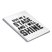 Tanz-Studenten-Theater-Geschenk geben mir eine Notizblock (Rechte Seite)