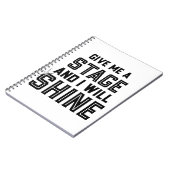 Tanz-Studenten-Theater-Geschenk geben mir eine Notizblock (Linke Seite)