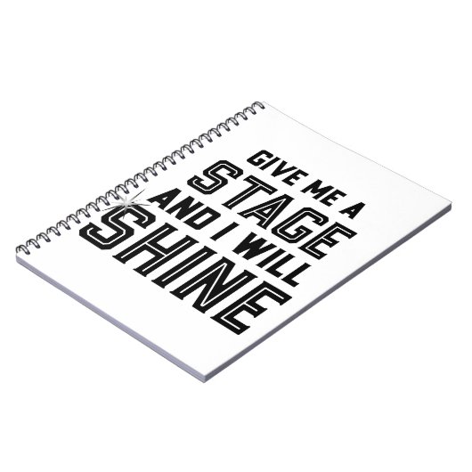 Tanz-Studenten-Theater-Geschenk geben mir eine Notizblock (Linke Seite)