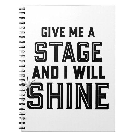 Tanz-Studenten-Theater-Geschenk geben mir eine Notizblock (Vorderseite)