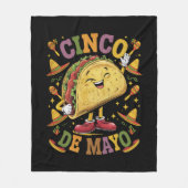 Tanz Taco Funny Cinco De Mayo Fiesta Party Fleecedecke (Vorderseite)