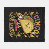 Tanz Taco Funny Cinco De Mayo Fiesta Party Fleecedecke (Vorderseite (Horizontal))