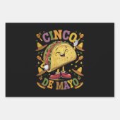 Tanz Taco Funny Cinco De Mayo Fiesta Party Geschenkpapier Set (Vorderseite)