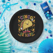 Tanz Taco Funny Cinco De Mayo Fiesta Party Pappteller (Party)