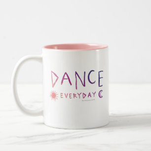 TANZ TÄGLICHES Zitat-Ballett *Sunset Ombre* Zweifarbige Tasse