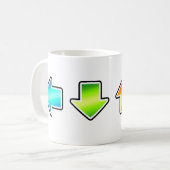 Tanz-Tanz-Revolution Kaffeetasse (Vorderseite Links)