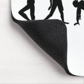 Tanz-Tanzen-Silhouette-Entwurf Mousepad (Ecke)