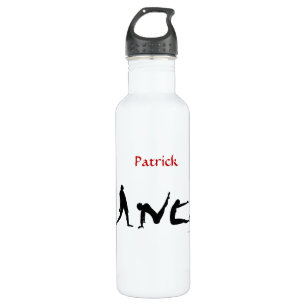 Tanz-Tanzen-Silhouette-individueller Name Trinkflasche