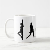 Tanz-Tanzen-Silhouette-Tasse Kaffeetasse (Links)