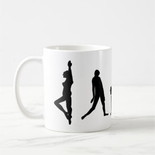 Tanz-Tanzen-Silhouette-Tasse Kaffeetasse