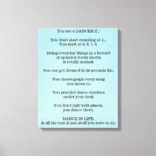 Tanz, Tänzer, Ballett, angesagtes Hopfen, Jazz, Leinwanddruck