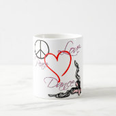 Tanz-Tänzer-Tanzen-Entwurf Kaffeetasse (Mittel)