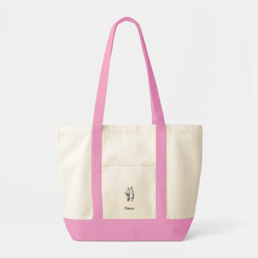 Tanz-Taschenballettschuhe Tragetasche (Vorne)