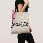 Tanz Tote Tasche| Imitat Gold und Rosa Glitzer Tasche (Von Nahem)