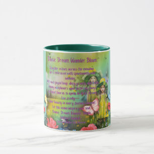 Tanz. Träume. Wandere. Erblühe. — Inspirierender P Tasse