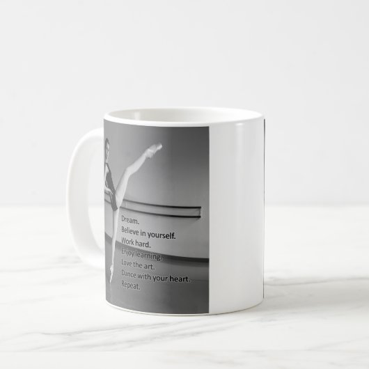 Tanz-Traumgeschenk für Tänzer Kaffeetasse (Vorderseite Links)