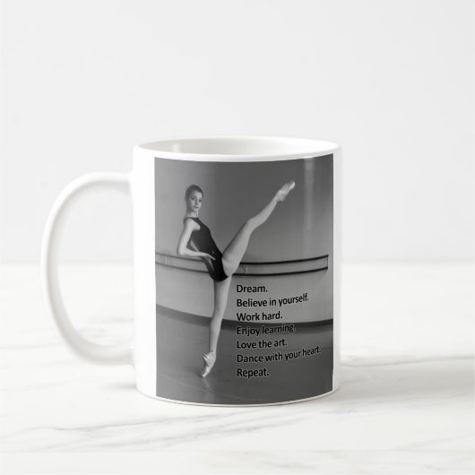 Tanz-Traumgeschenk für Tänzer Kaffeetasse (Links)
