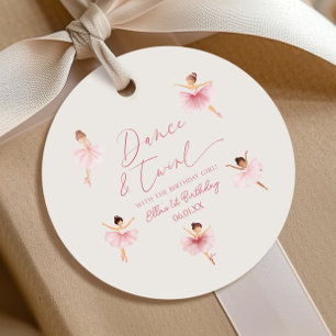 Tanz & Twirl Pink Ballerina Ballerina Ballet Gebur Geschenkanhänger