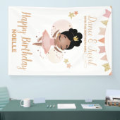 Tanz & Twirl, Prinzessin Ballerina w/Bow Geburtsta Banner (Messe)