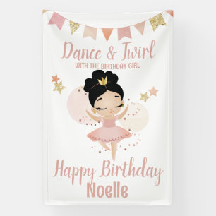 Tanz & Twirl, Prinzessin Ballerina w/Tiara Geburts Banner