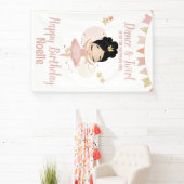 Tanz & Twirl, Prinzessin Ballerina w/Tiara Geburts Banner (InSitu)