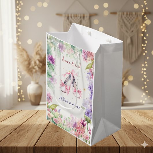 Tanz und Ballerina Geburtstag Mittlere Geschenktüte