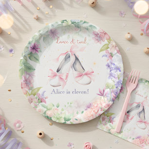 Tanz und Ballerina Geburtstag Pappteller