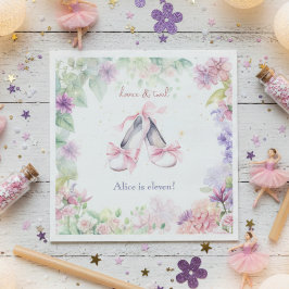 Tanz und Ballerina Geburtstag Serviette