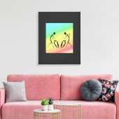 Tanz und Feiern der Farben Leinwanddruck (Insitu (Wohnzimmer))