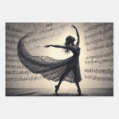 Tanz und Musik werden die Welt gerettet - Geschenkpapier Set (Vorderseite 3)