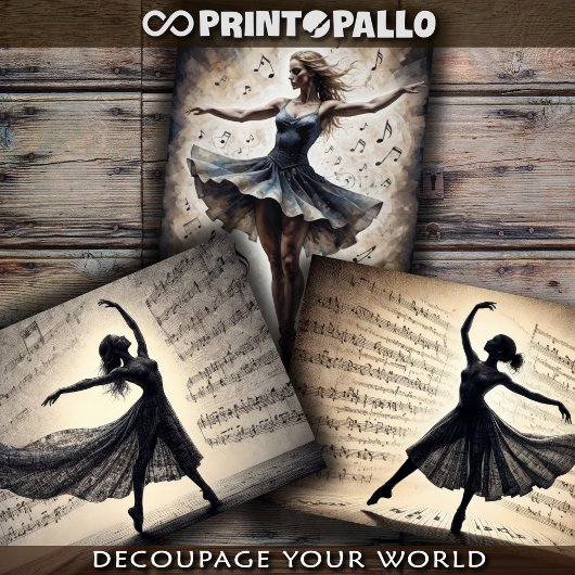 Tanz und Musik werden die Welt gerettet - Geschenkpapier Set