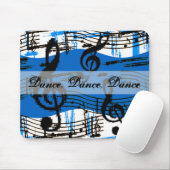 Tanz und Musiknoten Mousepad (Mit Mouse)