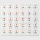 Tanz und niedliche Ballerina Ballett Kind Geburtst Geschenkpapier (Flach)