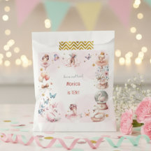 Tanz und niedliche Ballerina Ballett Kind Geburtst