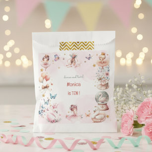 Tanz und niedliche Ballerina Ballett Kind Geburtst Geschenktütchen