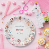 Tanz und niedliche Ballerina Ballett Kind Geburtst Pappteller (Party)