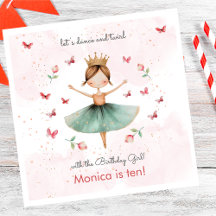 Tanz und niedliche Ballerina Ballett Kind Geburtst