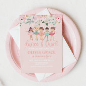 Tanz und Twirl Ballett Geburtstag Einladung