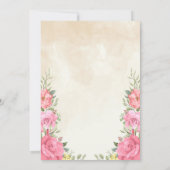 Tanz und Twirl hübsch Ballerina Blumen Einladung (Rückseite)