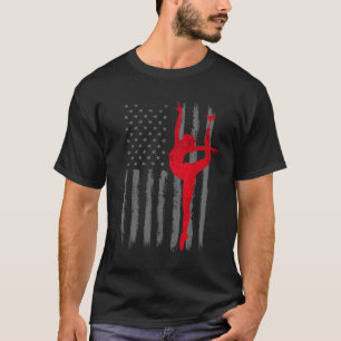 Tanz und Wein  - Vintage USA Amerikanische Flagge  T-Shirt
