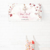 Tanz und wirbelnde Ballerina Geburtstag Banner (InSitu)